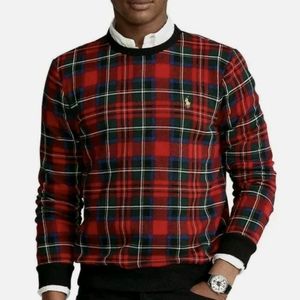 Polo Ralph Lauren Red Green Blue Tartan Buffalo Plaid Pullover